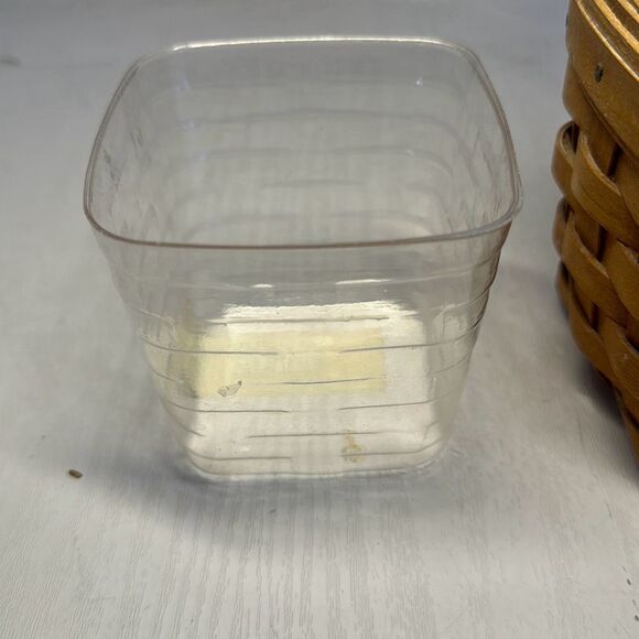 Vintage Longaberger Basket Key Holder Door Hanger Wall Hanger 4” x4” - Picture 3 of 7